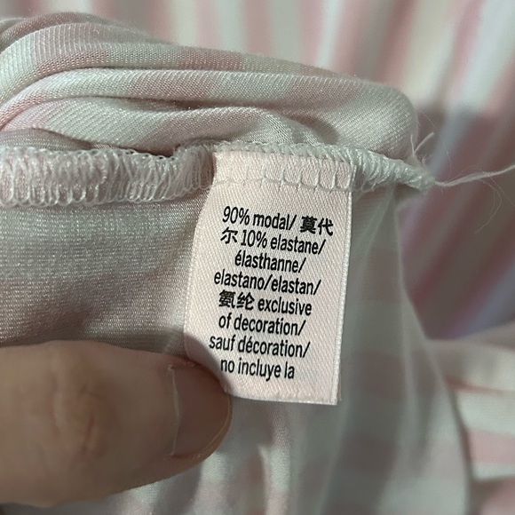 Victoria’s Secret Modal Soft Button-Front Sleepshirt Pretty Blossom Stripes S - Picture 11 of 13